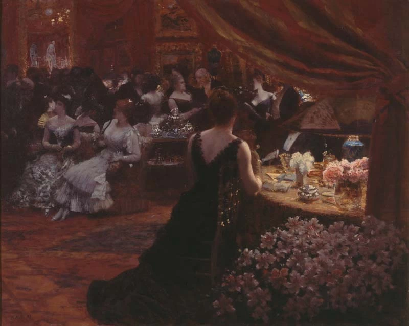 Giuseppe De Nittis - 112, salotto della principessa Matilde Bonaparte (1883), Pinacoteca Giuseppe de Nittis